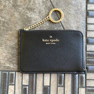 Kate Spade Darcy Medium L-Zip Card Holder Black